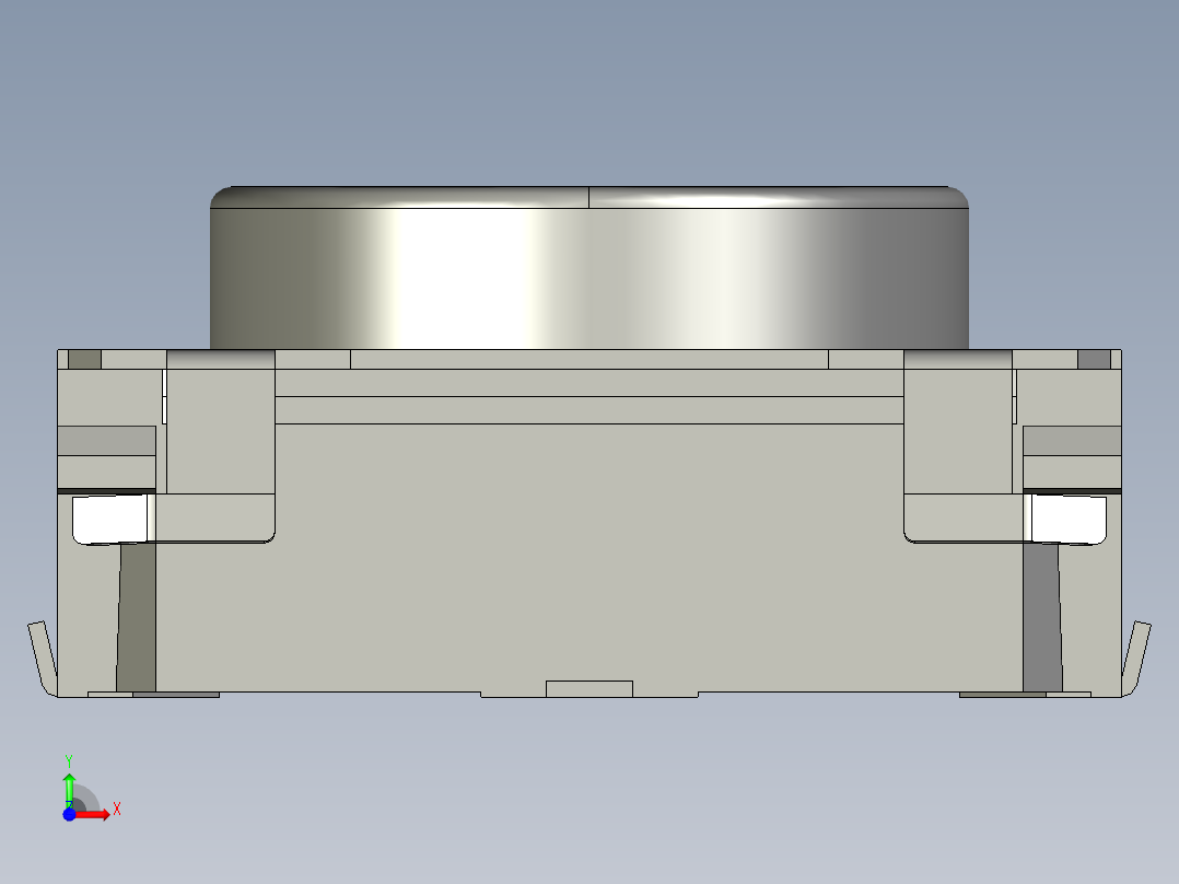 110毫米方形中空长程SMD轻触开关前视图