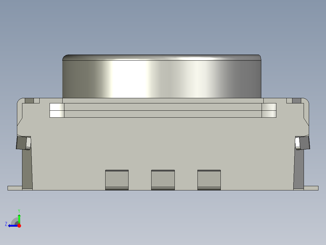 110毫米方形中空长程SMD轻触开关右视图