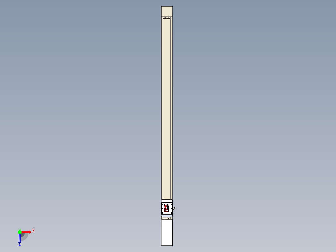 同步带全封闭直线模组TPA-HCB-65S-90-L1000-M-C-P10-N3俯视图