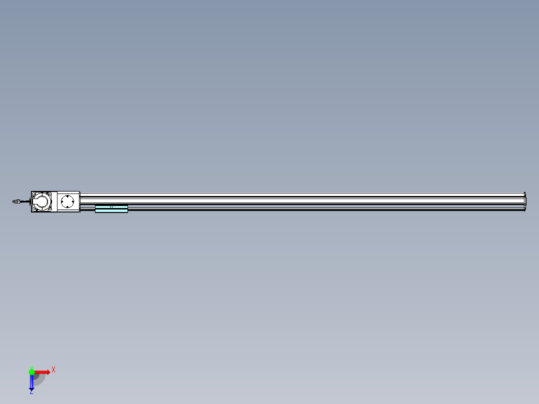 威洛博VBF同步带传动一般环境VBF14-L45-S1600-BL-ZP75-C3俯视图
