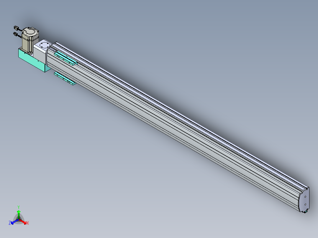 威洛博VBF同步带传动一般环境VBF14-L45-S1600-BL-ZP75-C3正等轴测图