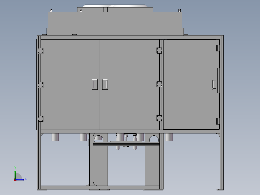 振分机设备左视图