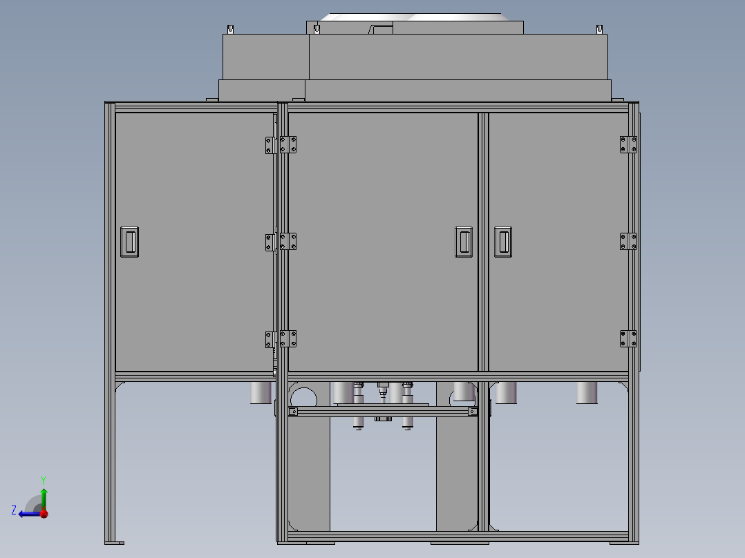 振分机设备右视图