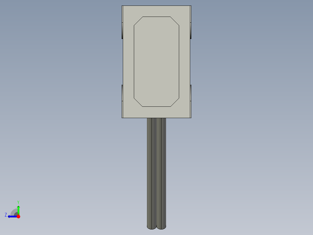 基恩士LV-H100R_kc图纸模型右视图