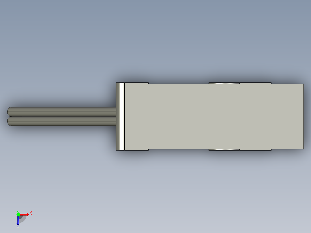基恩士LV-H100R_kc图纸模型俯视图