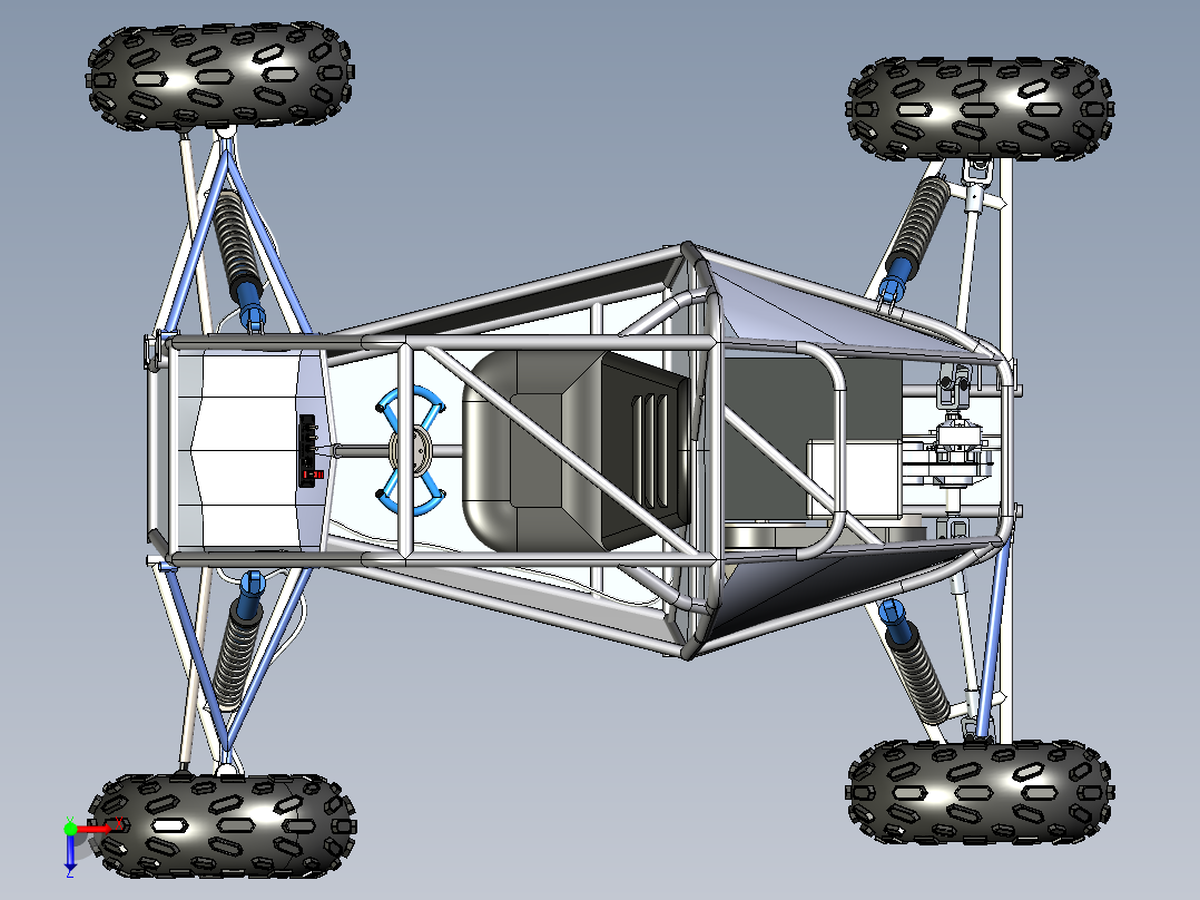 Baja ALL Terrain Vehicle地形车俯视图