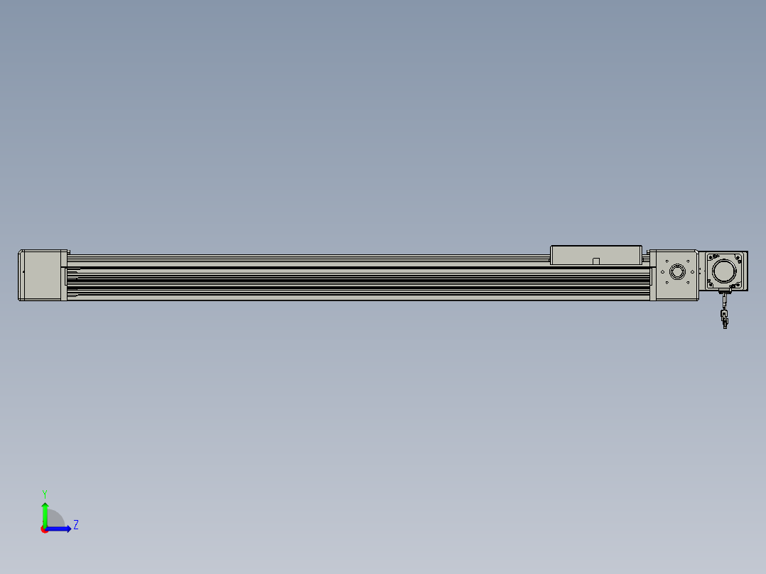威洛博直线电机模组EB16-L208-S1100-BL-ZP75-MS3-5K左视图