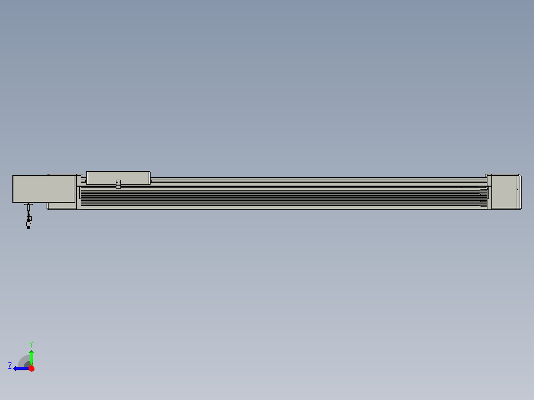 威洛博直线电机模组EB16-L208-S1100-BL-ZP75-MS3-5K右视图