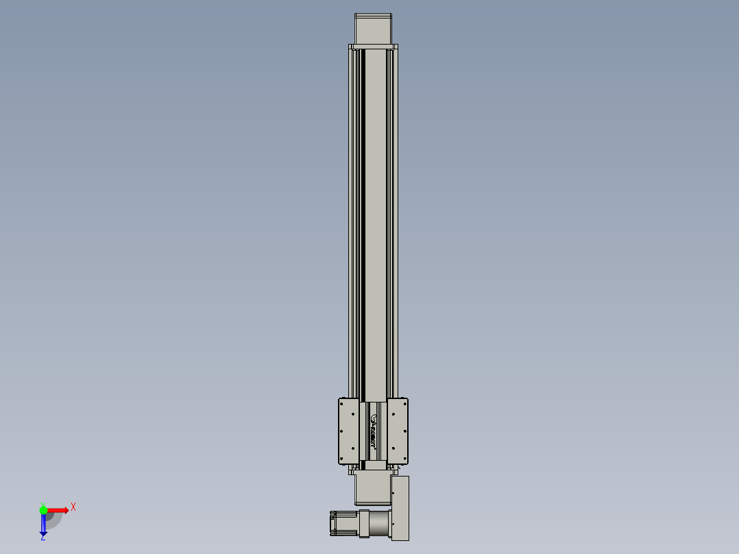 威洛博直线电机模组EB16-L208-S1100-BL-ZP75-MS3-5K俯视图