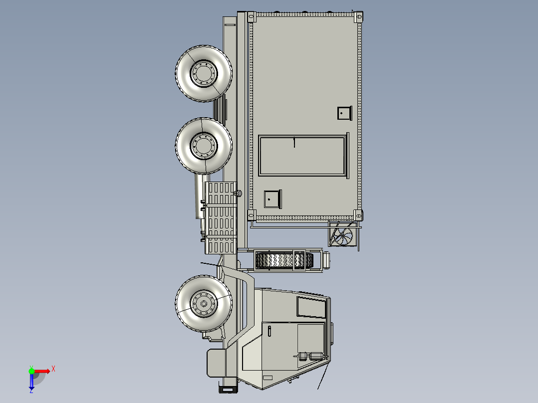 SX-2190-方舱车俯视图