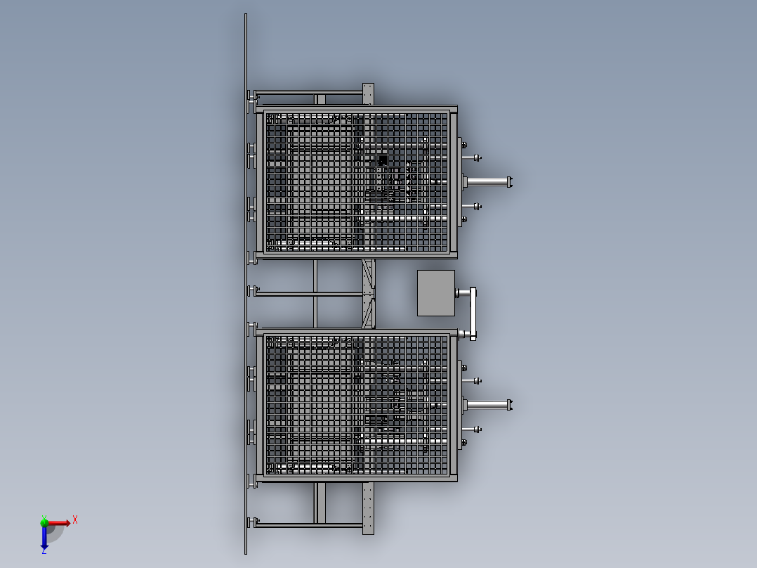 发动机缸体气水双检测测漏检具(STP)俯视图