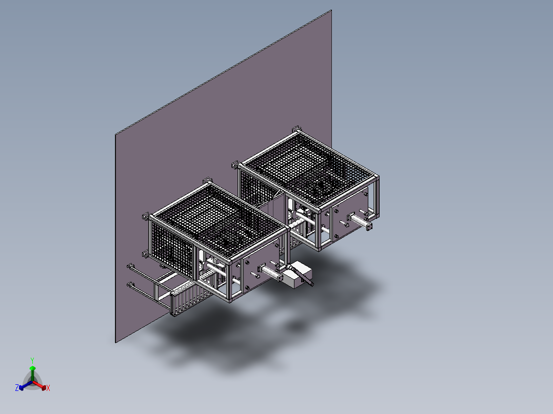 发动机缸体气水双检测测漏检具(STP)正等轴测图