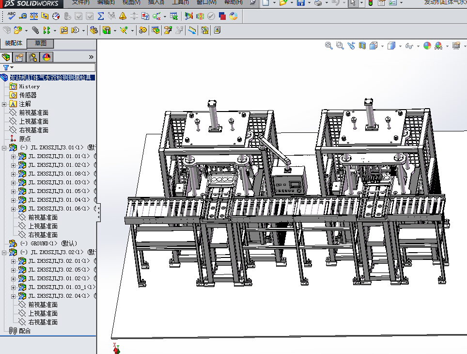 发动机缸体气水双检测测漏检具(STP)