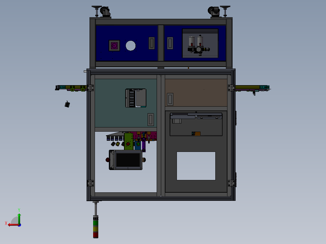 双工位自动尺寸测量机sw18后视图
