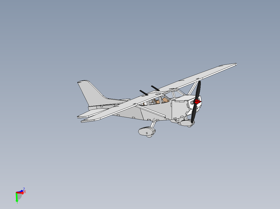 <span style='color: red'>塞</span><span style='color: red'>斯</span>纳飞行器公司的飞机模型
