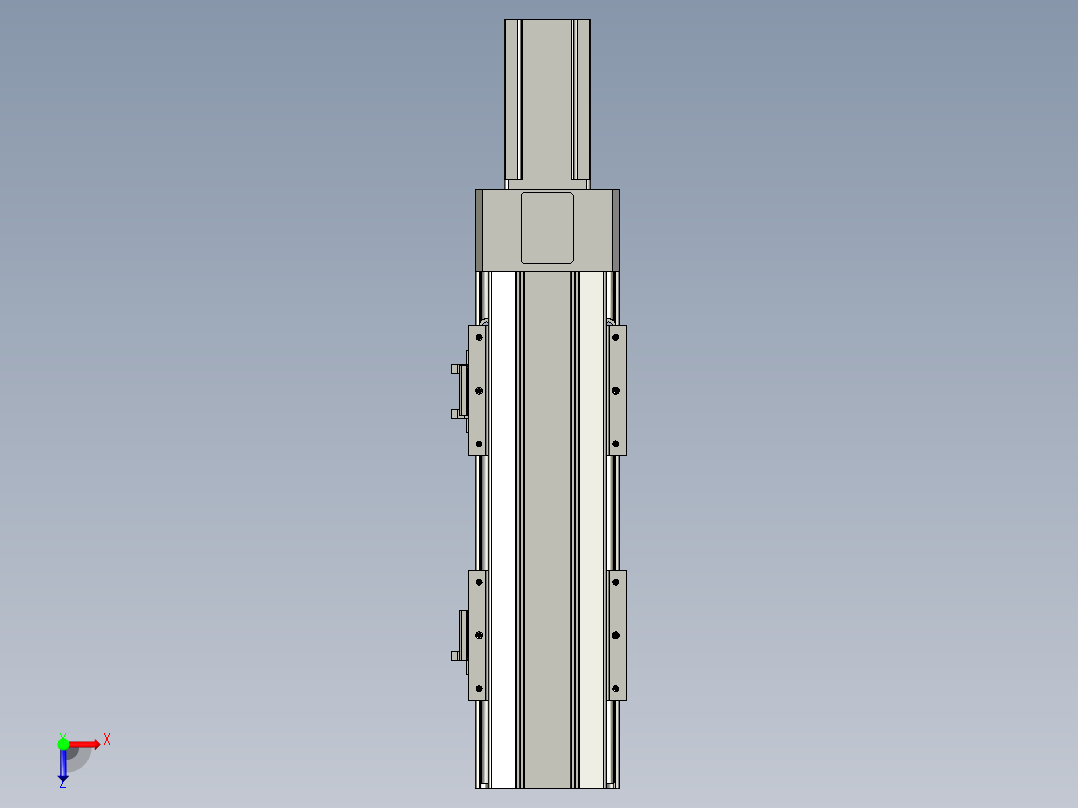 直线模组LHAT10-CA-S150-M-C3设计图纸俯视图