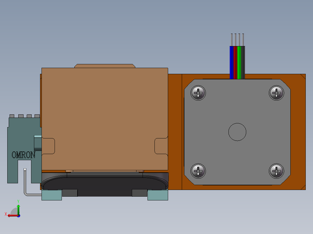 MTH丝杆半封闭模组MTH5M-BL-42后视图