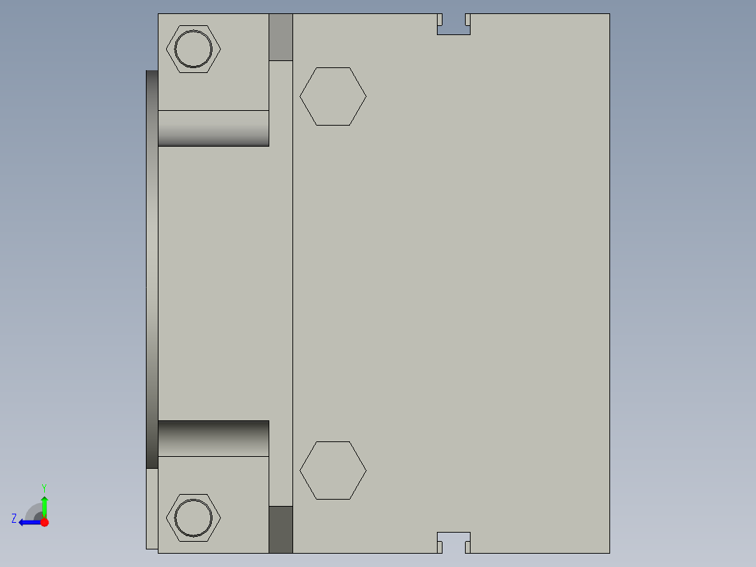 旋转气爪PRC40ST-180右视图
