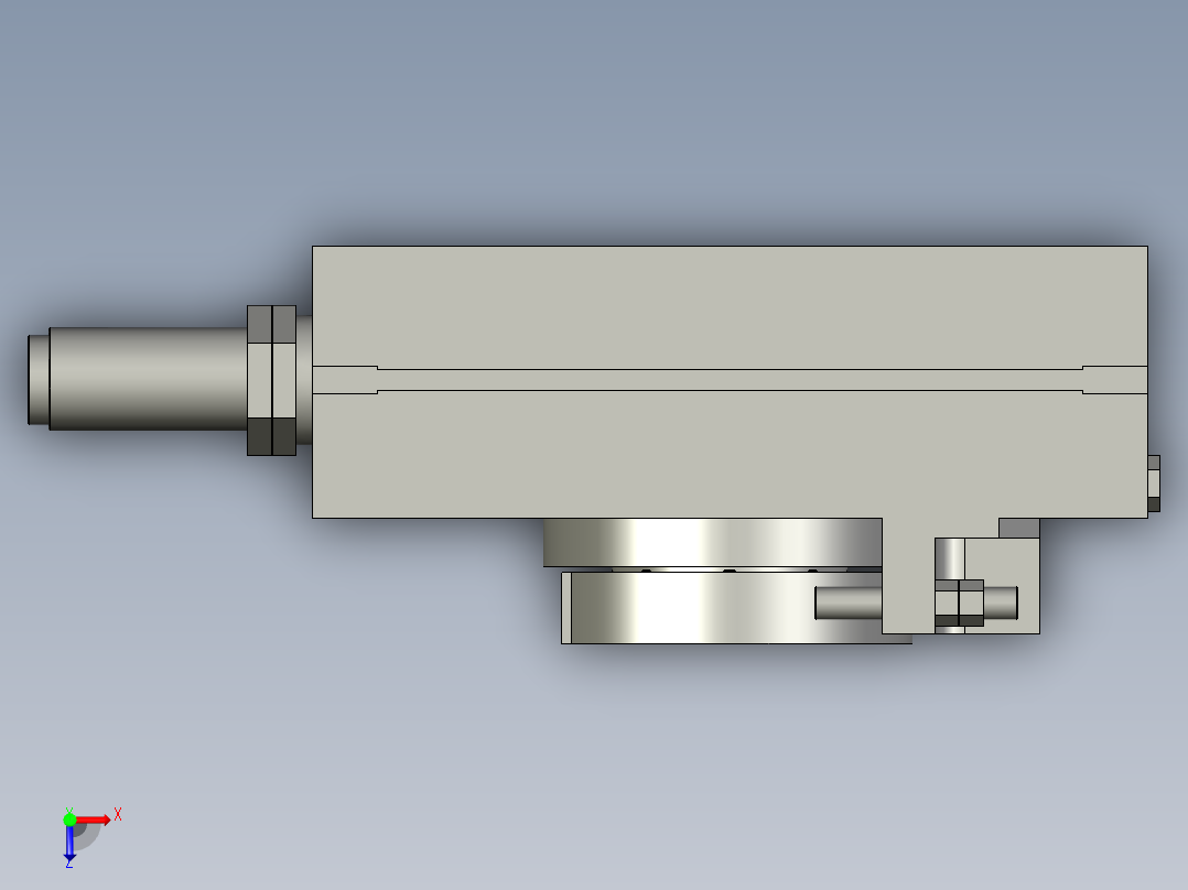 旋转气爪PRC40ST-180俯视图