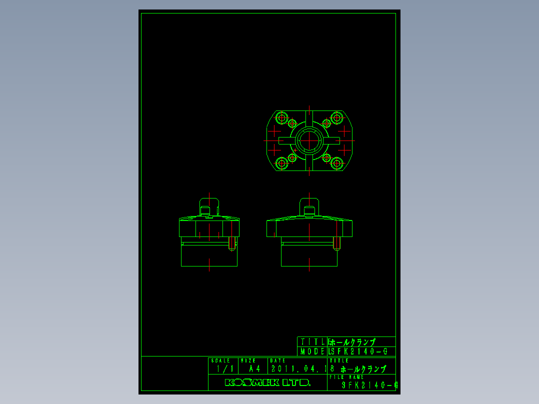 KOSMEKSFK2140-G多系列多零件图纸模型多系列多零件图纸模型