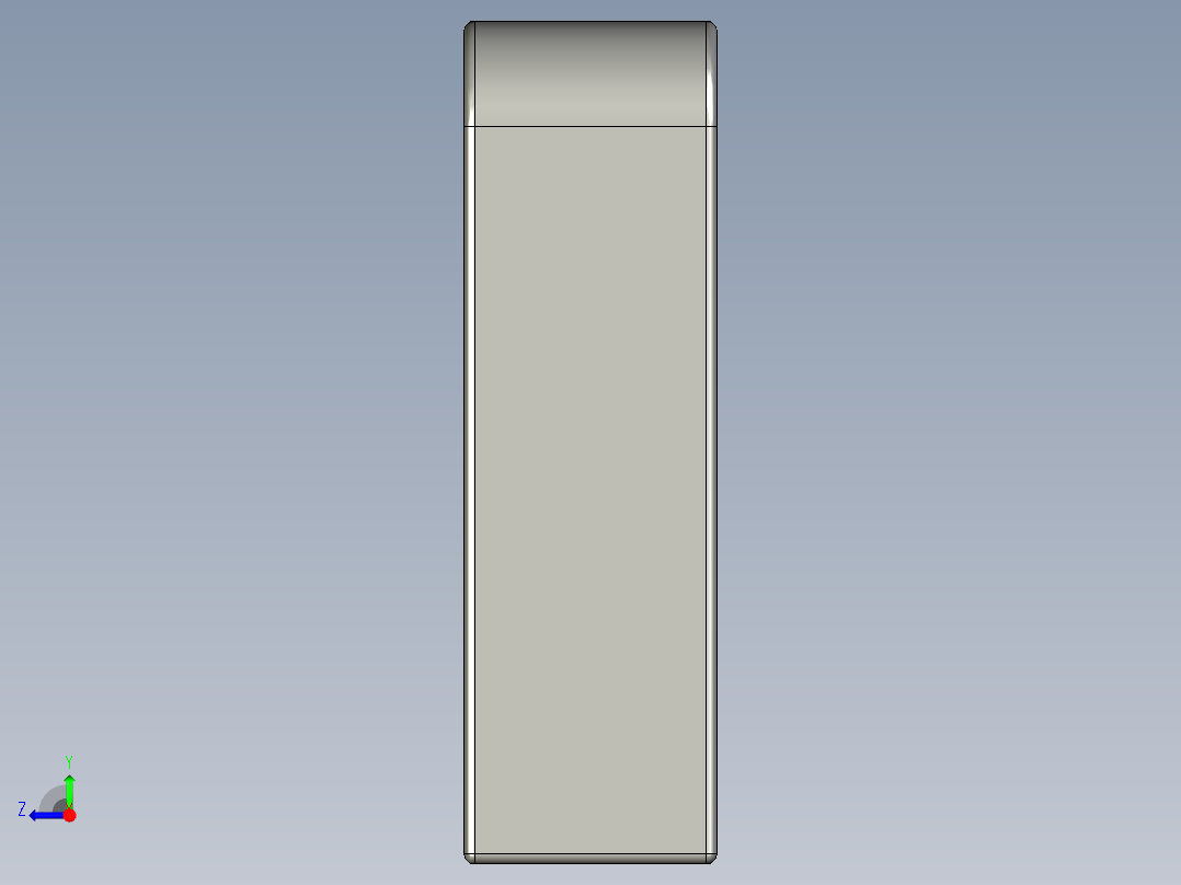 取手(鋁合金)R1-3D多系列多零件图纸模型右视图