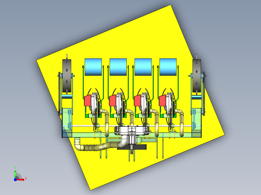 气力式蔬菜精密播种机设计【三维UG+29张CAD图纸】593094==400ku前视图
