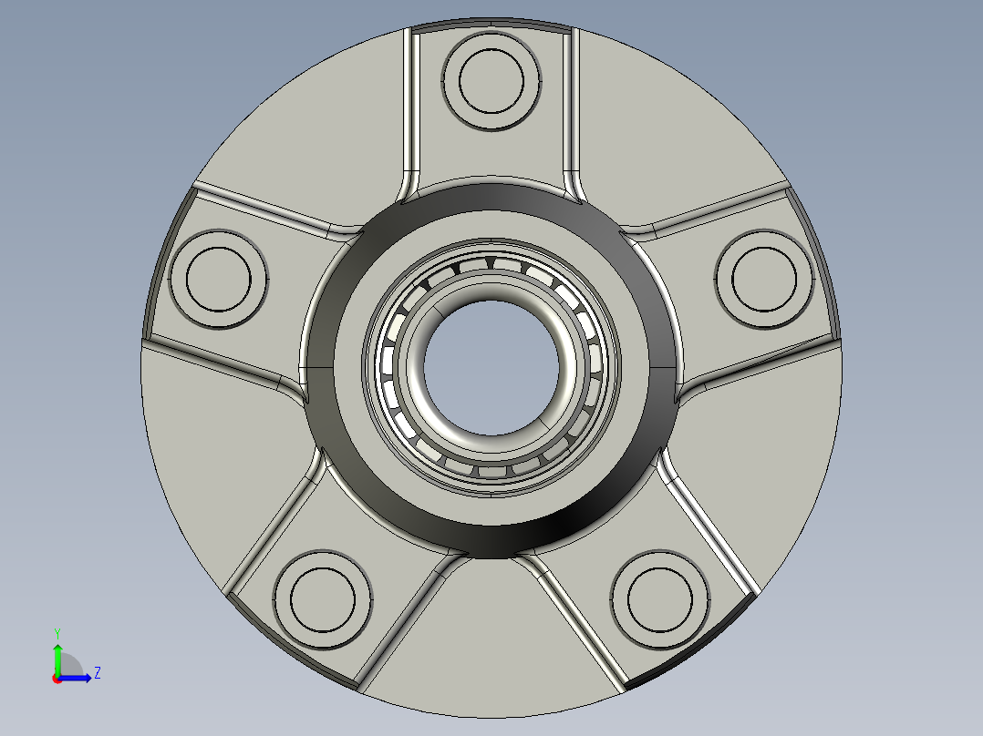 拖车空转轮轴总成,用于22磅轴13至15轮子-54-12 (2)左视图