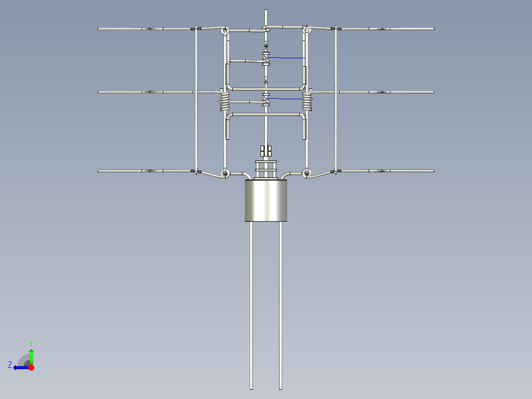 UG蜘蛛爬行骨骼右视图