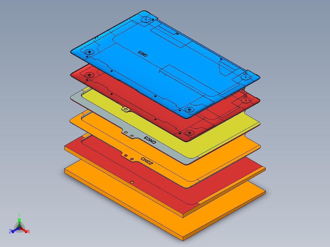 UX390-D-GXT-0307正等轴测图