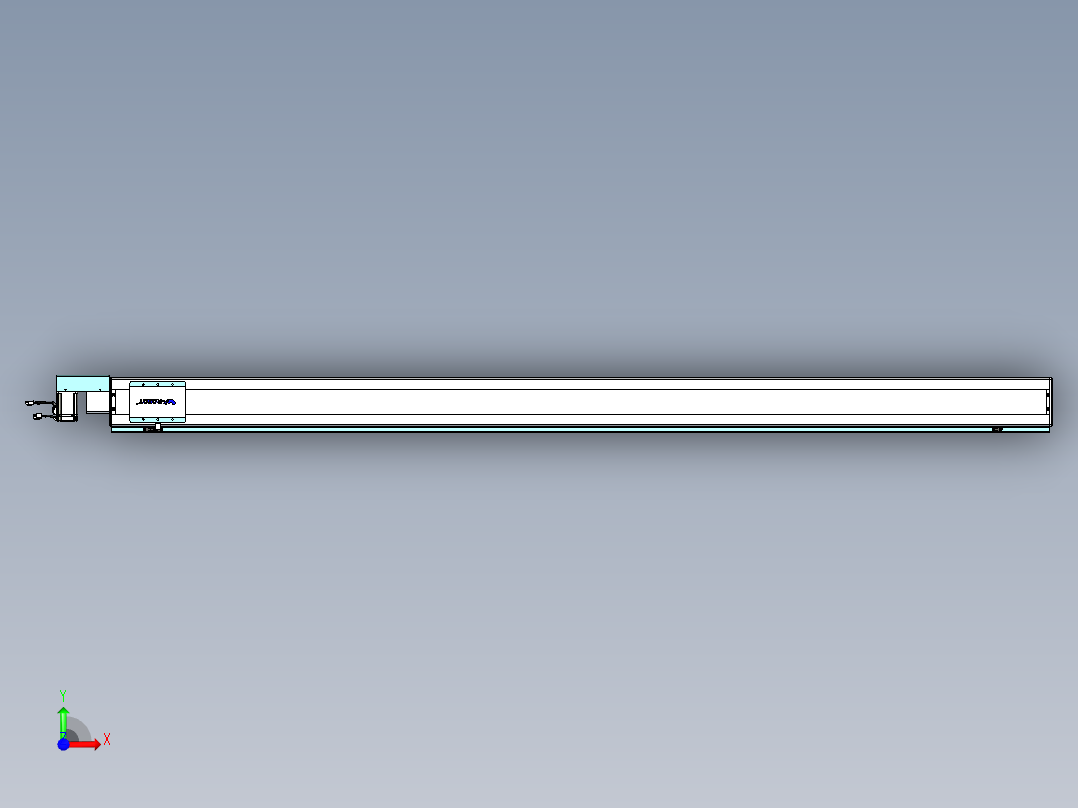 威洛博VBC同步带传动一无尘环境VBC14-L45-S2400-BR-ZP40-C3前视图