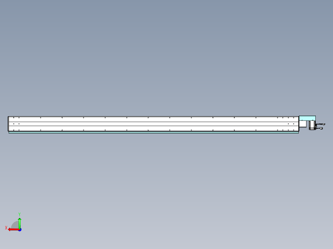 威洛博VBC同步带传动一无尘环境VBC14-L45-S2400-BR-ZP40-C3后视图