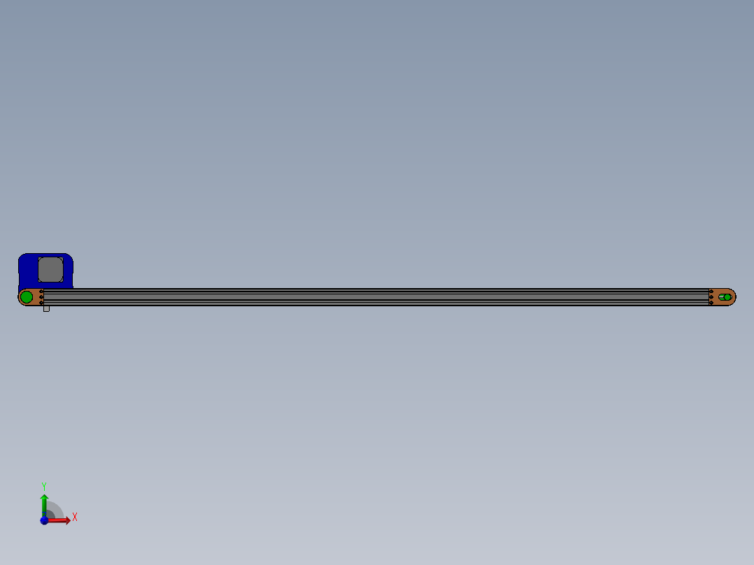 流水线KPI01-B400-L2500-90-TA220-SCM-18-A-T-MA前视图