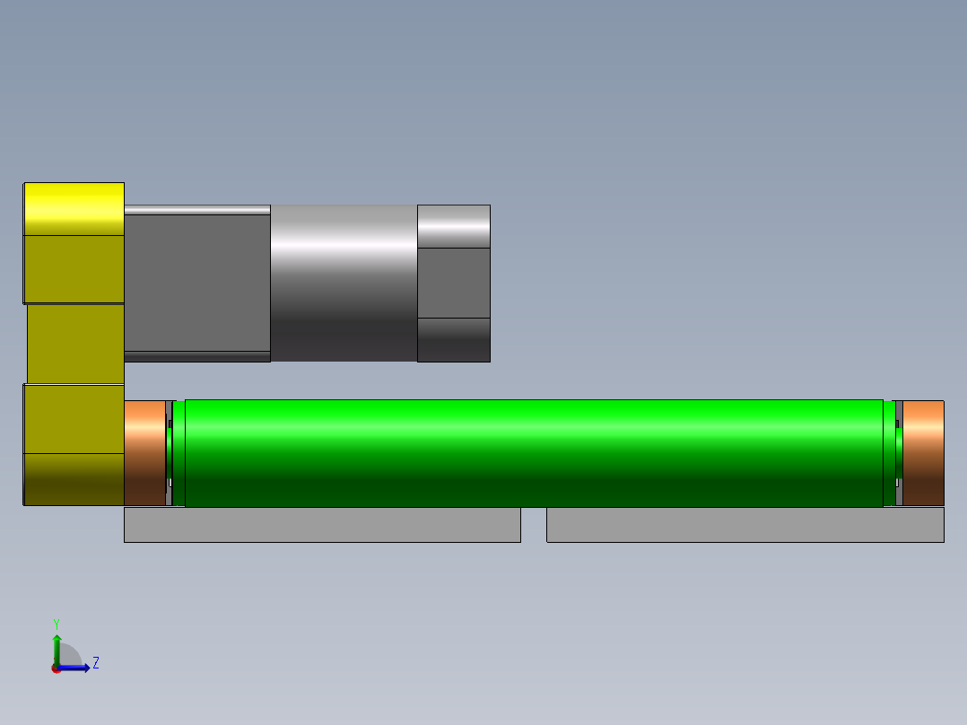 流水线KPI01-B400-L2500-90-TA220-SCM-18-A-T-MA左视图