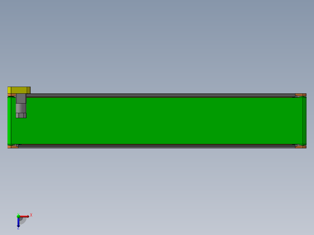 流水线KPI01-B400-L2500-90-TA220-SCM-18-A-T-MA俯视图