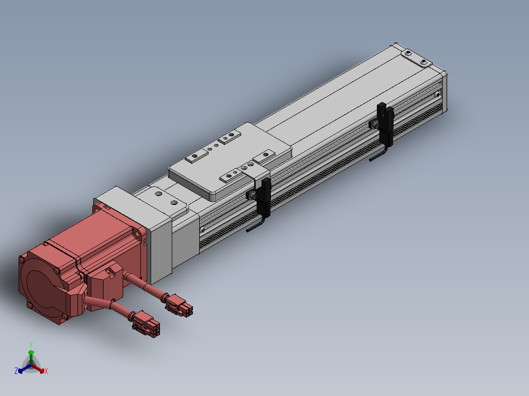 精密模组MY60-T10-150L-BC-P20B-C4-C正等轴测图