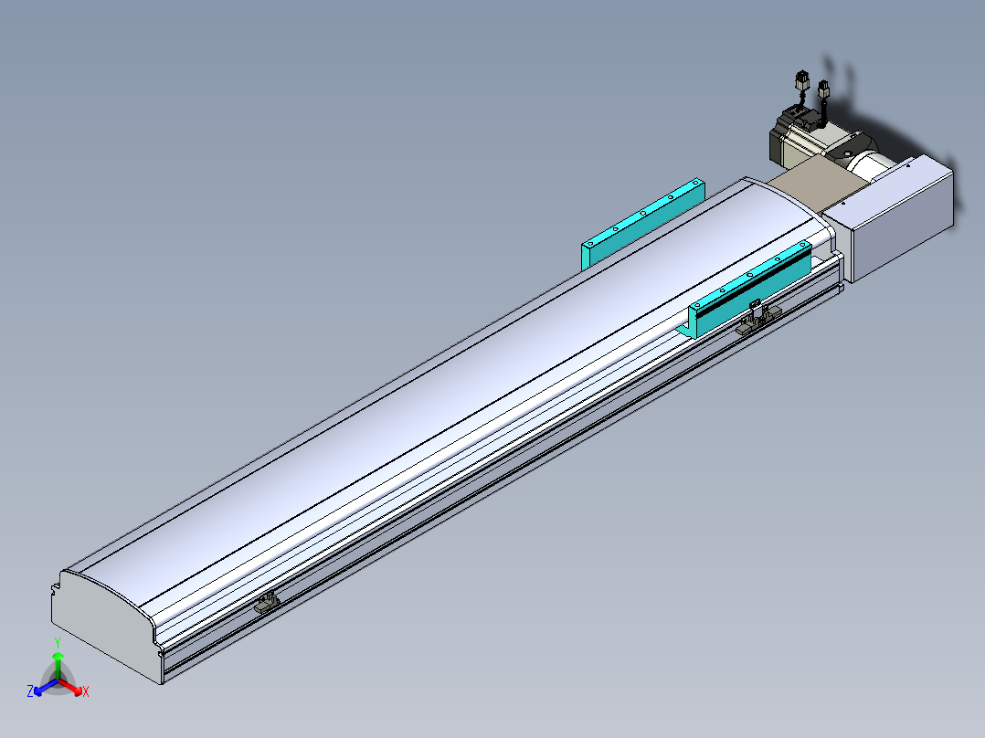 同步带滑台-半封闭B22H-L100-C-S950-R-P75-D3-N5