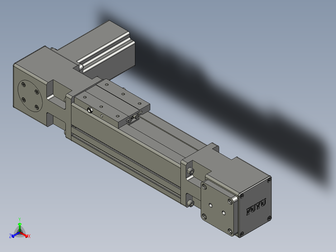 模组FBL60E100-R正等轴测图