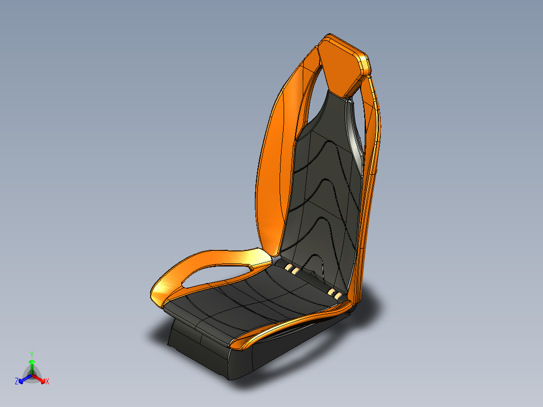 汽车座椅 (92)正等轴测图