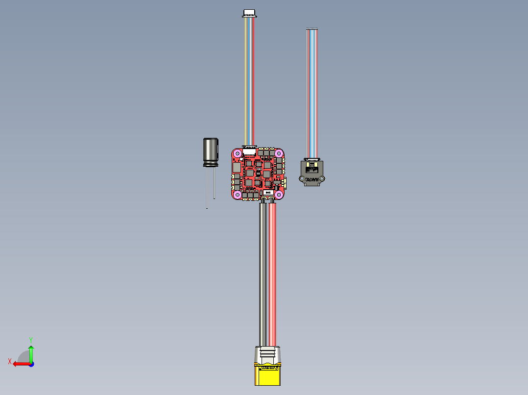 一体机飞控后视图