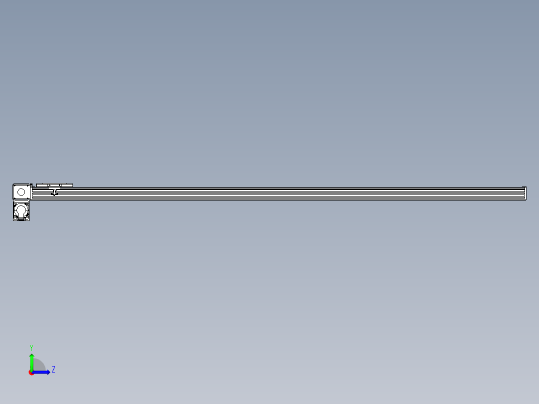 同步带全封闭直线模组TPA-HCB-110D-90-L1800-LP-C-P40-N3左视图