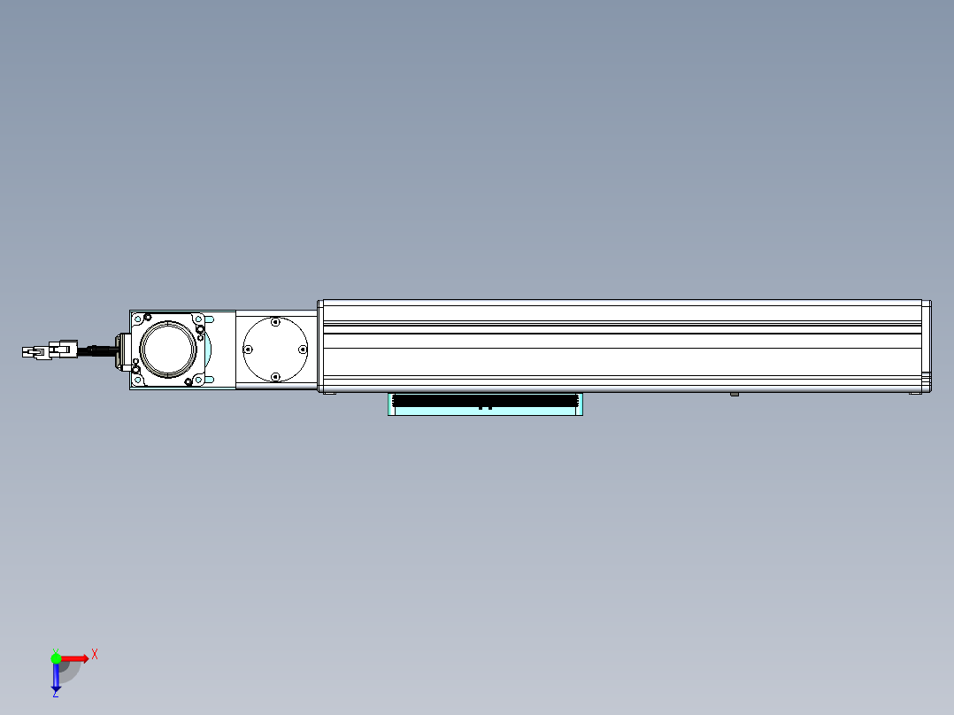 威洛博VBC同步带传动一无尘环境VBC14-L45-S200-BL-ZP40-C3俯视图