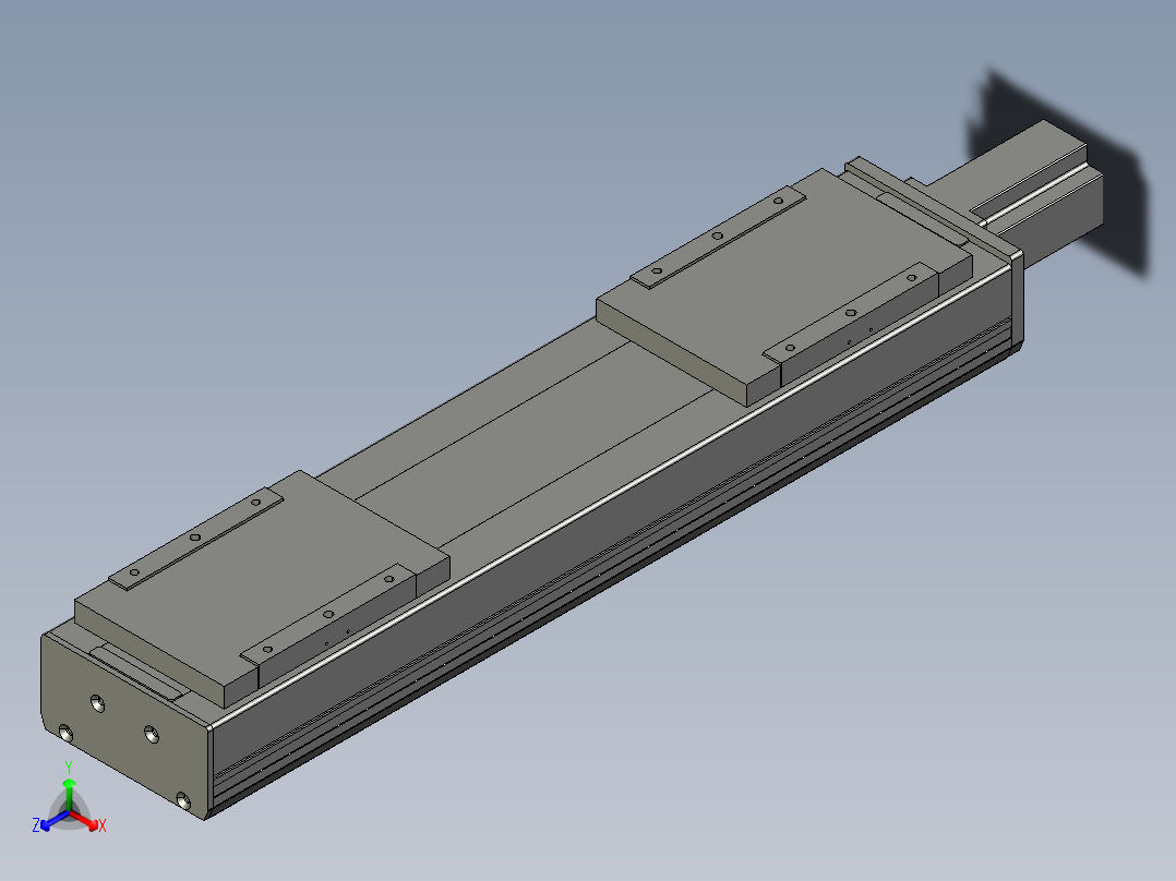直线模组LHC17-S500-M设计图纸