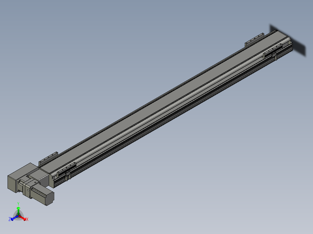 直线模组LHB17-L40-S1750-BL设计图纸