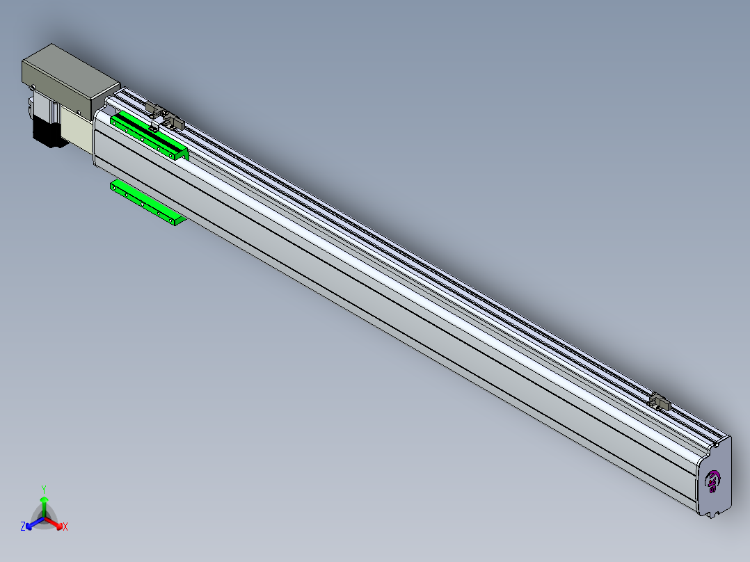 同步带滑台-半封闭B13H-L45-S1050-R-P40-D3