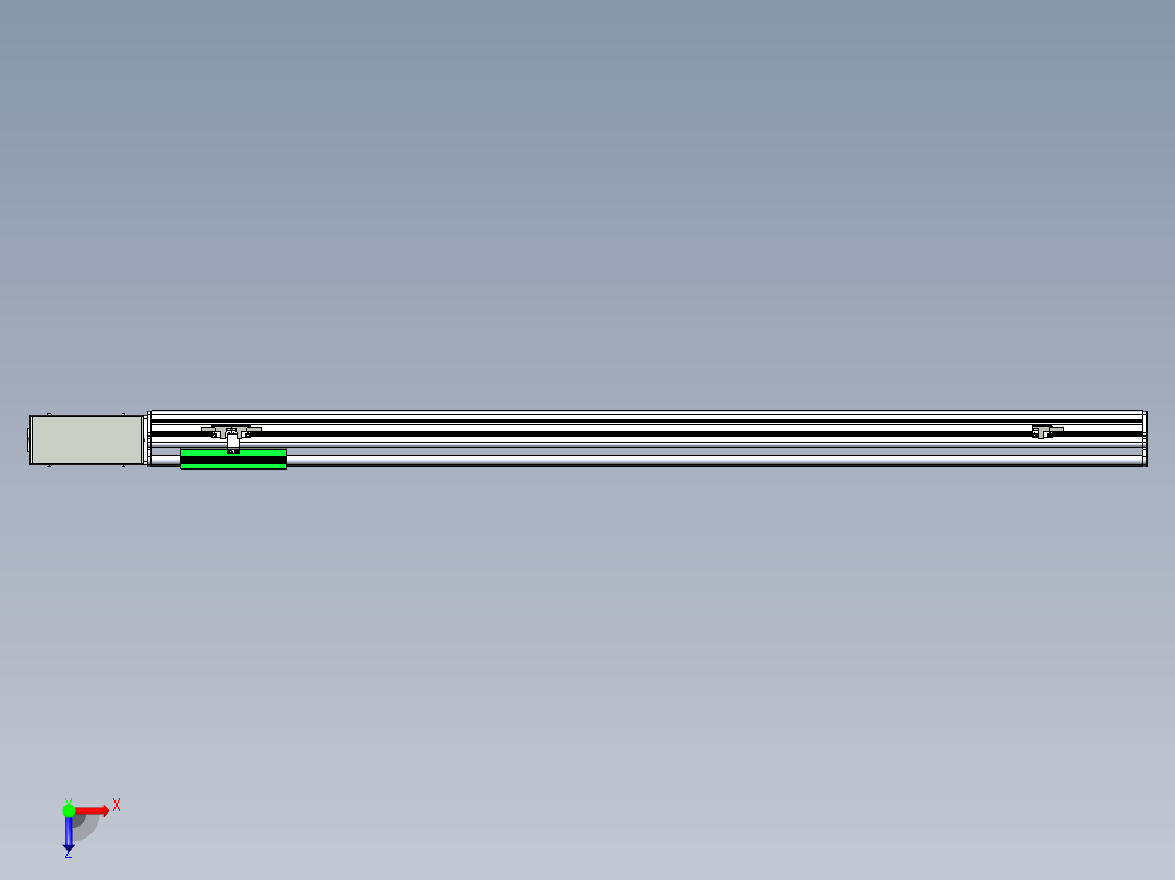 同步带滑台-半封闭B13H-L45-S1050-R-P40-D3俯视图