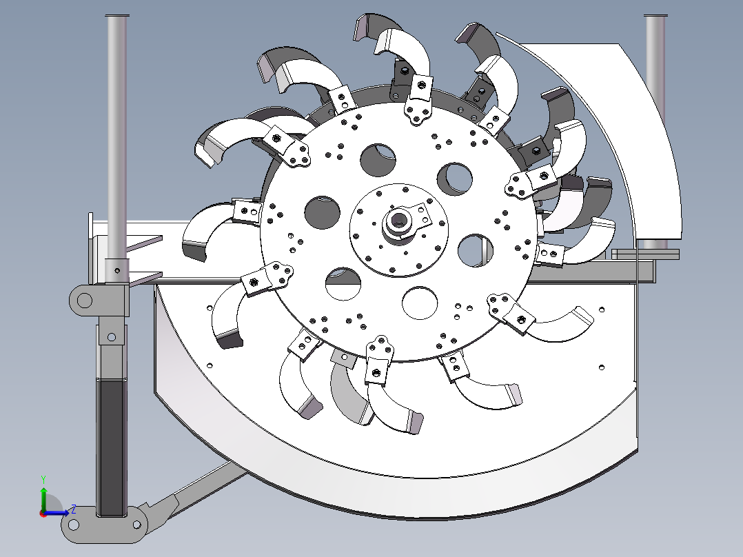 50型开沟机左视图