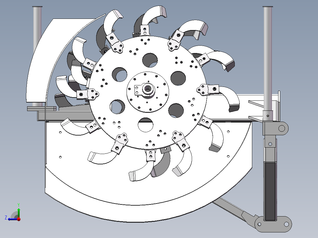 50型开沟机右视图
