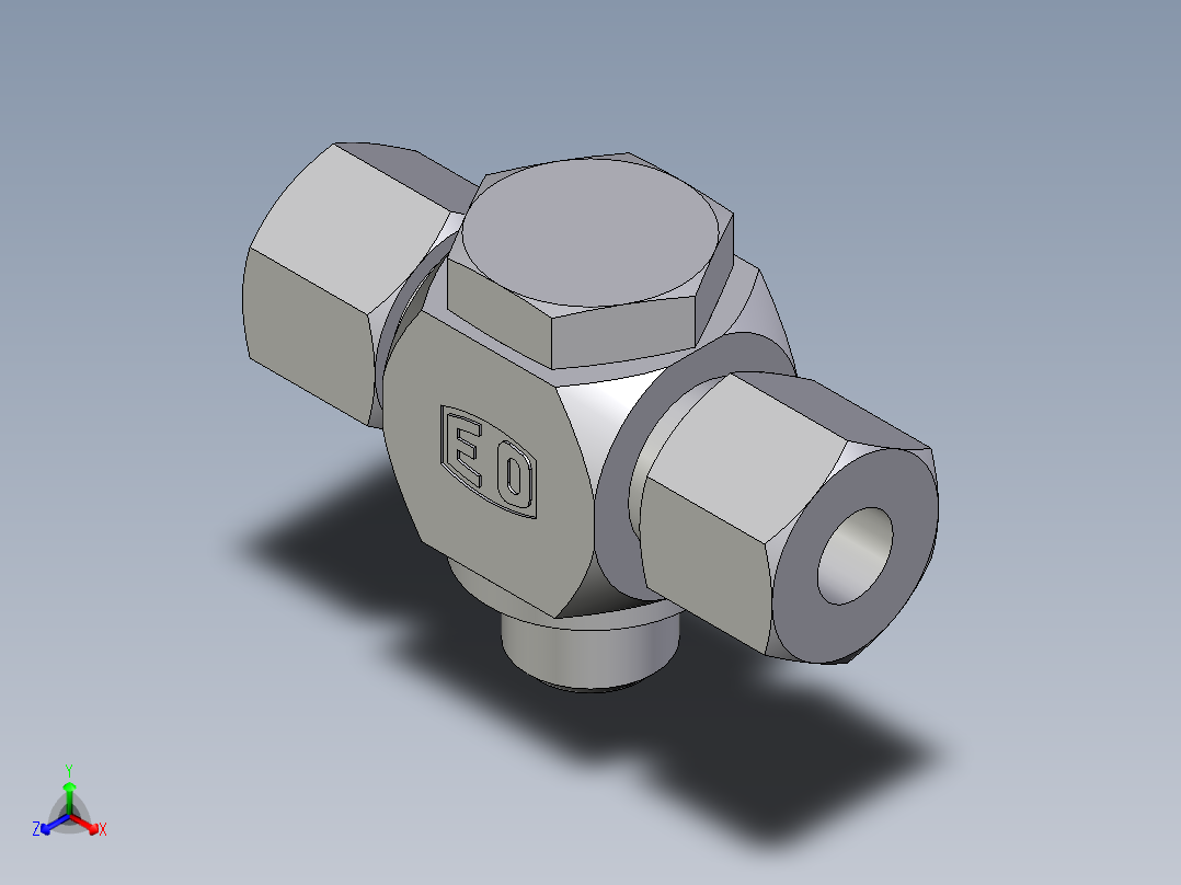 卡套式工业通用硬管接头EO_High_pressure_banjo_tee_TH10SRKD71