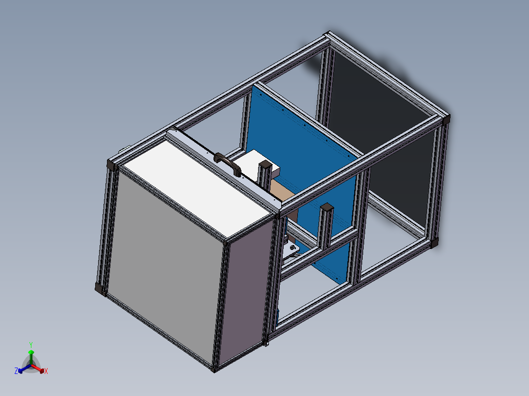 纸箱贴膜机正等轴测图
