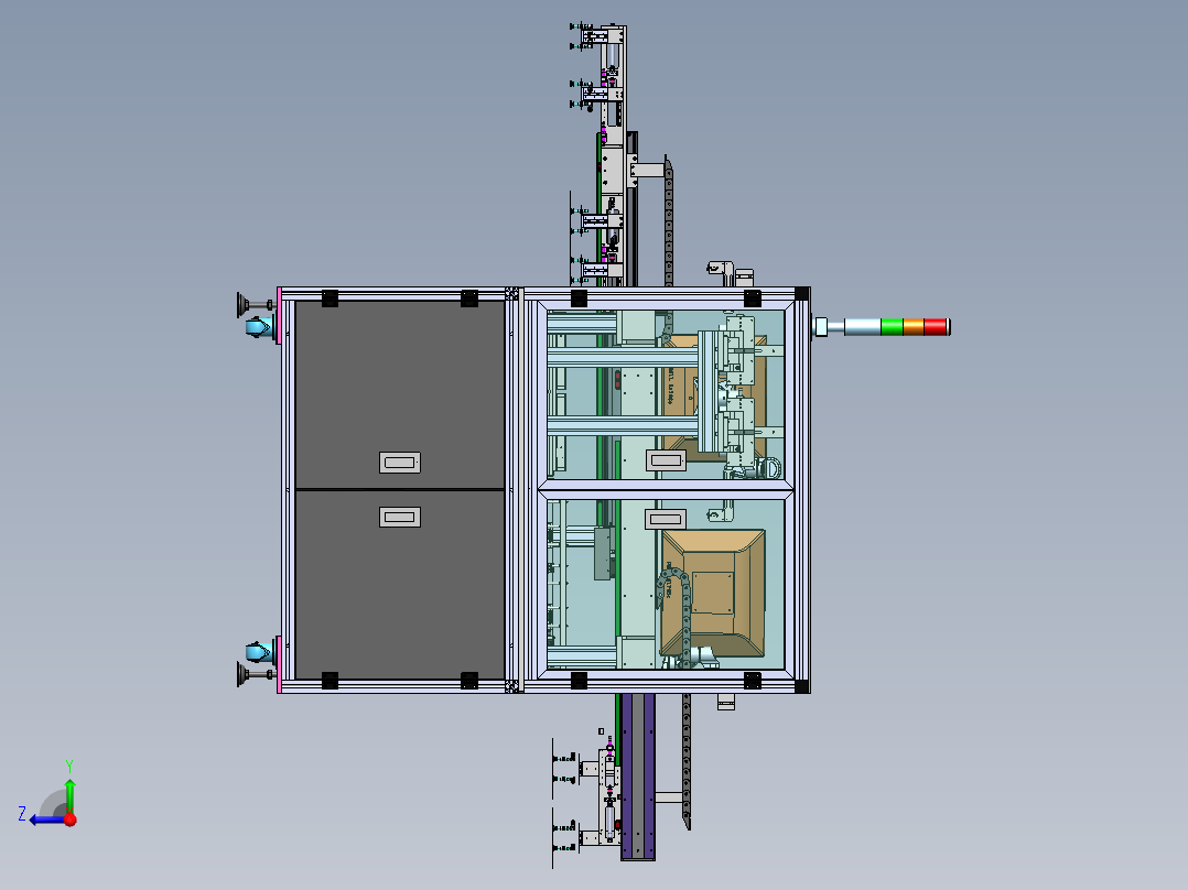 玻璃白片检测机sw21可编辑右视图